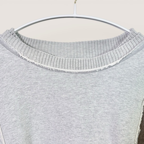 Free People Movement Finish Line Pullover Crewneck In Heather Grey | Medium - Picture 8 of 11